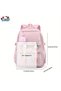 Large Anime Kuromi Cinnamoroll School Bag with Pom Poms Kuromi Girl's School Backpack - 2