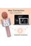 Kids Karaoke Microphone – Wireless Bluetooth Mic with Built-In Speaker, Flashing LED Lights, Voice - 8
