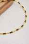 Lava Stone and Tiger Eye Natural Stone Necklace 40Cm+5Cm Handcrafted Custom Made Real Natural Stone - 3