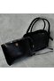 Single Compartment Bag with Handle and Shoulder Strap Makeup Bag - 2