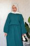 Petrol Green Muslin Casual Blouse - 2