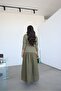 Poplin Dress with Knitwear on Top - 4