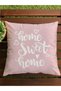 Home Swet Home Printed Velvet Throw Pillow Cover 43X43Cm - 2