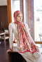 شال بنمط لا ينتهي من إندليس ألايف - أحمر - 3