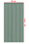 Wood Patterned Striped Children's Room Wall Foil - 5 Pieces - 2