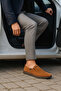 Gr0368 Genuine Nubuck Leather Lightweight Poly Sole Perforated Casual Espadrille Style with Stitched Accessories - 3
