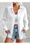 Oversize Burlap Woven Casual Shirt - 2