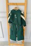 My Little One's Love You Make Striped Girls' 2-Piece Winter Set - Green - 2