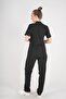 Aylu Model Soft Lycra Black Nurse Doctor Chef Scrubs Uniform Set - 3