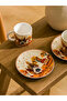 Lcw Home Brown Printed Porcelain Coffee Cup Set for 2 People 90 ml - 2