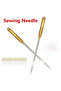 Professional 20pcs Stainless Steel Sewing Machine Needles Set Size 90/14 - Universal Fit for Brot...