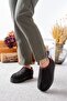 Women's Indoor Slippers with Thick Soles and Fur Inside - 4