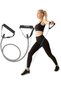 Exercise Resistance Band 120 cm Tubular with Handles Medium Gray - Pilates, Fitness Aerobics Sports Rubber - 8