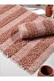 Yalarae Cotton Bath Mat Set (60X100)(50X60)Pink+-001 - 3
