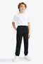 Cotton Jogger Fit Gabardine Trousers for Boys F5038A825Wn - 2