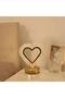 Touch-activated, 3-level lighting and charging heart-shaped light decor stand, 16 x 19 cm - 4