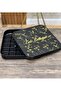 Black square serving and baking tray, 31 x 31 cm, non-stick, with plastic dividers for basbousa, sweets, and cakes - 5