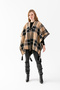 Square Patterned Tasseled Knitwear Poncho - Oversized Women's Poncho with Fisherman Stitching |   Outerwear Stylish Shawl Poncho - 5