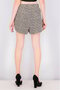 Women Drawstring Basic Shorts, Cream - 3