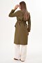 Women's Belted Long Trench Coat 255115 - - 6