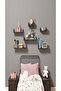 3-Piece Black Floating Wall Shelves – Wall-Mounted Storage for Books, Decor & Accessories - 3
