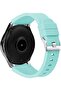 Watch Strap for Samsung Galaxy Watch 46mm Vertical Stripe Texture Silicone Watch BandLight Blue