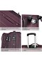 Expandable Luggage Trolley Bag Soft Suitcase for Unisex Travel - 7