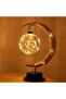LED Moon Eid Mubarak Night Light, Hanging Moon Lamp Enchanted Lunar Lamp