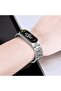 Xiaomi Mi Band 7/6/5 | 3 beads Stainless Steel Metal Watch Band Strap | Black - 7