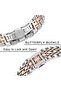 Samsung Galaxy Watch 4 40mm 44mm/Classic | Solid Stainless Steel Watch Band | Silver Rose Gold - 4