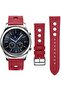 Strap for Galaxy Watch 46mm, 22mm PU Leather Watch Band For Galaxy Gear S3 Frontier/ClassicRed - 3