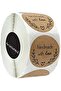 Brown Kraft Paper Labels Stickers Handmade With Love [1 inch][500 Pcs Labels] for Baking Pac