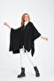 Button Detailed Oversized Women's Cape |   Waterproof Outerwear and Casual Stylish Poncho, Trench Coat Poncho - 2
