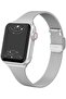 Apple Watch 38mm 40mm 41mm 42mm | Slim Milanese Straps | Silver