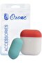 Ozone Duo Series AirPod Case with Portable Keychain Silicone Cover for AirPod 1/Airpod 2 White