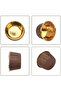 Metallic Brown Gold Color Muffin Cupcake Cake Mold Set of 25 - 2