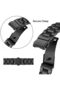 Xiaomi Mi Band 7/6/5 | 3 beads Stainless Steel Metal Watch Band Strap | Black - 4