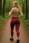 Women's Tights Brazilian Gathered High Waist Recovery
