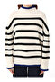 Contrast Stripe Detailed Knitwear Sweater - Beige - - 3