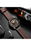 Waterproof Geniune Leather BAnd Chronograph Quartz Watch 8380 - 48 mm - Brown - 3