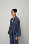 Women's Rose Detailed Side Tie Solid Color Kimono-Jacket - 2
