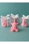 Teddy Bear Candle White 10 Pieces - Baby Shower, Gender Reveal Party, Newborn and Engagement Wedding - 4