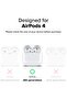 AirPods 4 Case | Onyx Magnetic Series [Compatible with Magsafe Charger] | Warm Gray - 3
