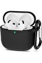 for AirPods 4 Silicone Case Cover (2024), Full Body Protective Shock-Resistant Silicone Case - 2