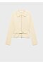 Belted Shirt-Collar Cardigan - 3