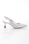 Women's 5 cm Style Heeled Stone Embroidered Evening Dress Shoes and Bag Set - 8