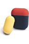 Duo Series AirPod Case with Portable Keychain Silicone Cover for AirPod 1/AirPod 2 Dark Blue - 2