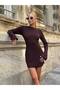 Back Tie Long Sleeve Seersucker Dress