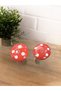 Set of 2 Mushroom Salt and Pepper Shakers & Mushroom Ornament & Mushroom Salt Shaker & Mushroom Pepper Shaker Wooden Brown - 2