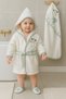 Giraffe Patterned Baby Towel Bathrobe Set Organic Antibacterial - Baby Birth Gift - 5